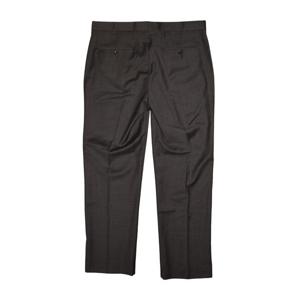 HART SCHAFFNER MARX $125 Gray Wool Blend Flat Front Dress Pant Men's 34 - Picture 2 of 3